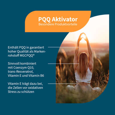 Sie sehen eine Packung NatuGena PQQ Aktivator Kapseln, Produktbild: 02 NatuGena PQQ Aktivator Kapseln, A-Nr.: 5815439 - 02