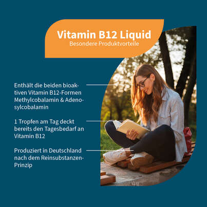 Sie sehen eine Packung NatuGena Vitamin B12 Liquid, Produktbild: 02 NatuGena Vitamin B12 Liquid, A-Nr.: 5665945 - 02