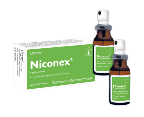 Niconex® Spray lindert Rauchverlangen und Entzugserscheinungen, A-Nr.: 6060807 - 01