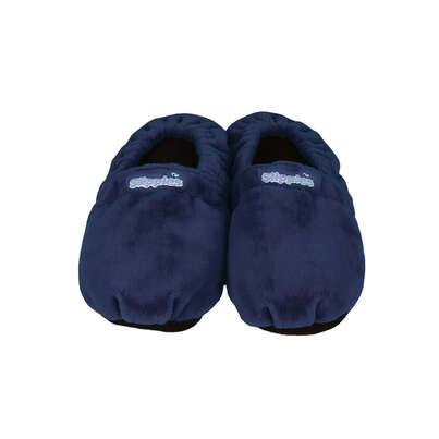Sie sehen eine Packung Warmies Slippies Classic dunkelblau Gr. 41-45, Produktbild: 01 Warmies Slippies Classic dunkelblau Gr. 41-45, A-Nr.: 3124903 - 01
