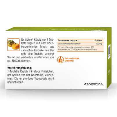 Dr. Böhm Kürbis nur 1 Tablette täglich, A-Nr.: 1609022 - 06