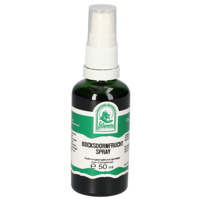 Sie sehen eine Packung BOCKSDORNFRUCHT SPRAY 50 ML, Produktbild: 01 BOCKSDORNFRUCHT SPRAY 50 ML, A-Nr.: 5902227 - 01