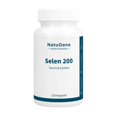 Sie sehen eine Packung NatuGena Selen 200 Kapseln, Produktbild: 01 NatuGena Selen 200 Kapseln, A-Nr.: 5926771 - 01