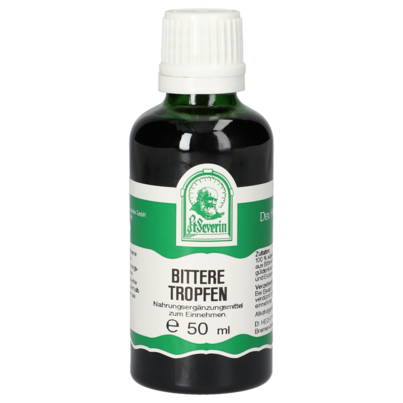 Sie sehen eine Packung BITTERE TROPFEN 50 ML, Produktbild: 01 BITTERE TROPFEN 50 ML, A-Nr.: 4377144 - 01