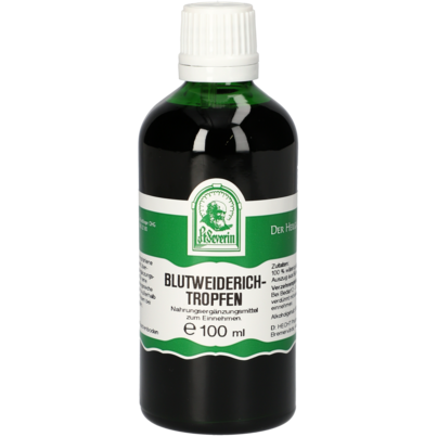 Sie sehen eine Packung BLUTWEIDERICH TROPFEN 100 ML, Produktbild: 01 BLUTWEIDERICH TROPFEN 100 ML, A-Nr.: 4878432 - 01