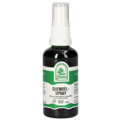 Sie sehen eine Packung QUENDEL SPRAY 50 ML, Produktbild: 01 QUENDEL SPRAY 50 ML, A-Nr.: 4444722 - 01