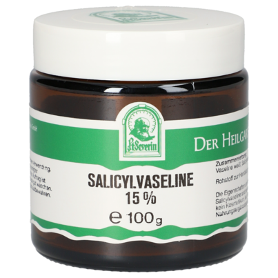 Sie sehen eine Packung SALICYLVASELINE 15% 100 G, Produktbild: 01 SALICYLVASELINE 15% 100 G, A-Nr.: 5671207 - 01