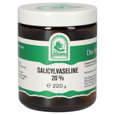 Sie sehen eine Packung SALICYLVASELINE 20% 220 G, Produktbild: 01 SALICYLVASELINE 20% 220 G, A-Nr.: 5671271 - 01