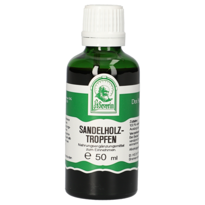 Sie sehen eine Packung SANDELHOLZ TROPFEN 50 ML, Produktbild: 01 SANDELHOLZ TROPFEN 50 ML, A-Nr.: 4484845 - 01