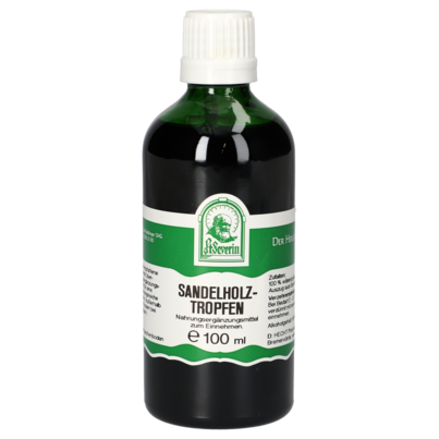 Sie sehen eine Packung SANDELHOLZ TROPFEN 100 ML, Produktbild: 01 SANDELHOLZ TROPFEN 100 ML, A-Nr.: 4484851 - 01