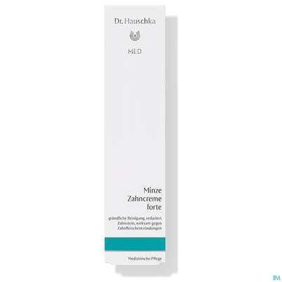Sie sehen eine Packung Dr. Hauschka Minze Zahncreme Forte 75ml, Produktbild: 02 Dr. Hauschka Minze Zahncreme Forte 75ml, A-Nr.: 3412826 - 02
