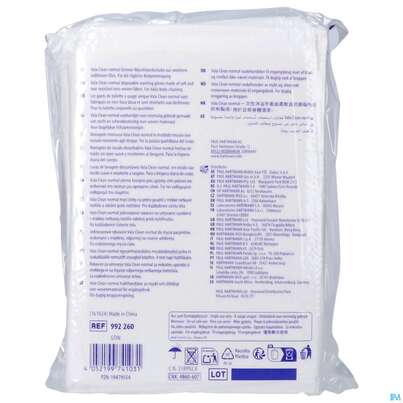 Sie sehen eine Packung Waschhandschuhe Valaclean Basic 50st, Produktbild: 05 Waschhandschuhe Valaclean Basic 50st, A-Nr.: 2369471 - 05