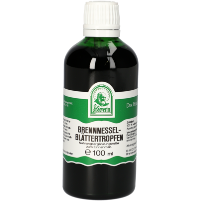Sie sehen eine Packung BRENNNESSELBLAETTER TROPFEN 100 ML, Produktbild: 01 BRENNNESSELBLAETTER TROPFEN 100 ML, A-Nr.: 4377345 - 01
