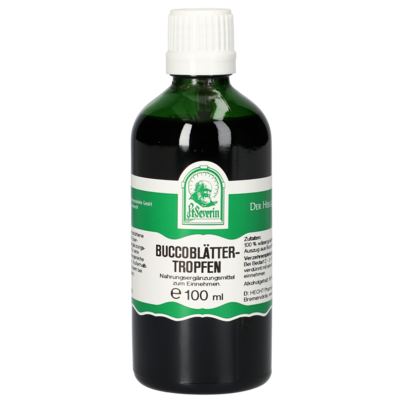 Sie sehen eine Packung BUCCOBLÄTTER TROPFEN 100 ML, Produktbild: 01 BUCCOBLÄTTER TROPFEN 100 ML, A-Nr.: 5470874 - 01