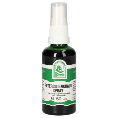 Sie sehen eine Packung PETERSILIENKRAUT SPRAY 50 ML, Produktbild: 01 PETERSILIENKRAUT SPRAY 50 ML, A-Nr.: 4946429 - 01