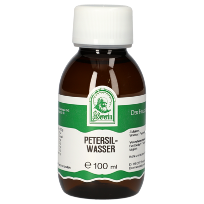 Sie sehen eine Packung PETERSILWASSER 100 ML, Produktbild: 01 PETERSILWASSER 100 ML, A-Nr.: 5061555 - 01