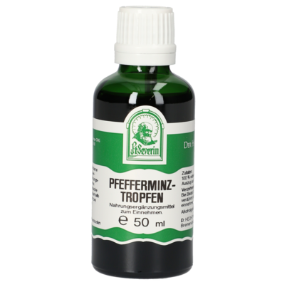 Sie sehen eine Packung PFEFFERMINZ TROPFEN 50 ML, Produktbild: 01 PFEFFERMINZ TROPFEN 50 ML, A-Nr.: 4272391 - 01