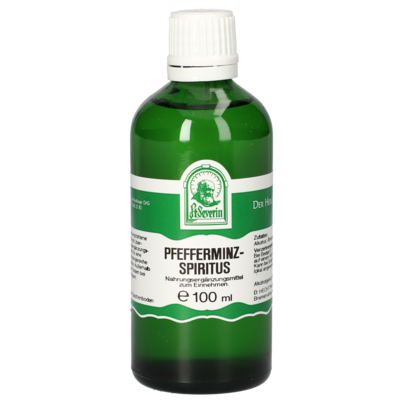 Sie sehen eine Packung PFEFFERMINZSPIRITUS 100 ML, Produktbild: 01 PFEFFERMINZSPIRITUS 100 ML, A-Nr.: 4946694 - 01