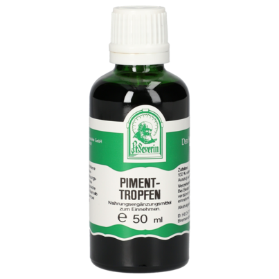 Sie sehen eine Packung PIMENT TROPFEN 50 ML, Produktbild: 01 PIMENT TROPFEN 50 ML, A-Nr.: 5471388 - 01