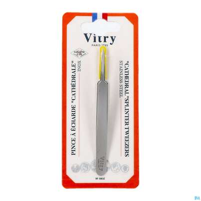Sie sehen eine Packung Vitry Splitterpinzette „kathedrale“ 1pc, Produktbild: 02 Vitry Splitterpinzette „kathedrale“ 1pc, A-Nr.: 4633162 - 02