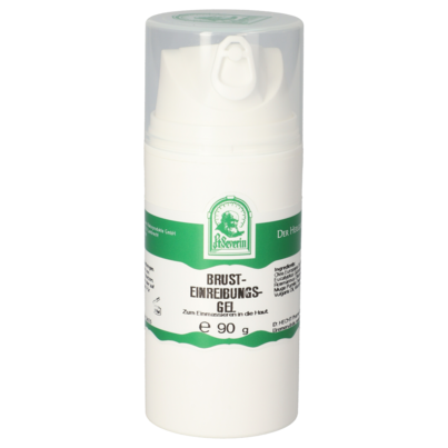 Sie sehen eine Packung BRUSTEINREIBUNGSGEL 90 G, Produktbild: 01 BRUSTEINREIBUNGSGEL 90 G, A-Nr.: 5762737 - 01