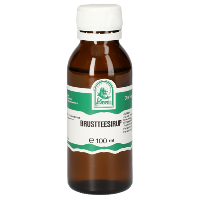 Sie sehen eine Packung BRUSTTEESIRUP 100 ML, Produktbild: 01 BRUSTTEESIRUP 100 ML, A-Nr.: 5854066 - 01