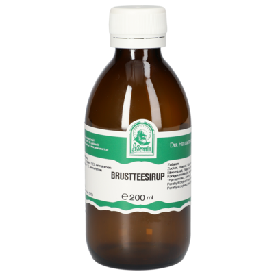 Sie sehen eine Packung BRUSTTEESIRUP 200 ML, Produktbild: 01 BRUSTTEESIRUP 200 ML, A-Nr.: 5854072 - 01
