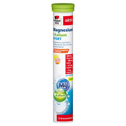 Doppelherz Magnesium + Kalium Brausetabletten Sport, A-Nr.: 5678385 - 01