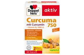 Doppelherz Curcuma 750 mit Curcumin + Vitamin D3 1000 I.E., A-Nr.: 5677948 - 01