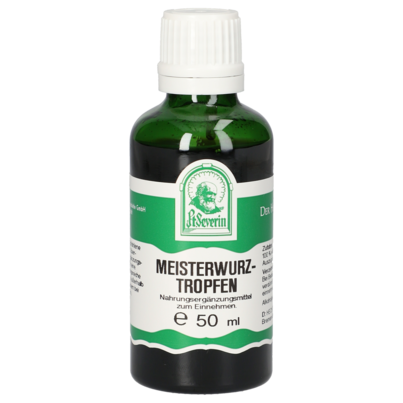 Sie sehen eine Packung MEISTERWURZ TROPFEN 50 ML, Produktbild: 01 MEISTERWURZ TROPFEN 50 ML, A-Nr.: 4484609 - 01