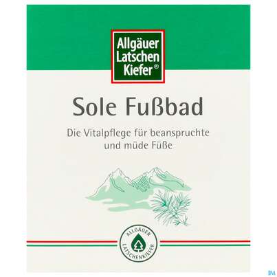 Allgaeuer Latschenkiefer Sole-fussbad 10x10 100g, A-Nr.: 0864574 - 01