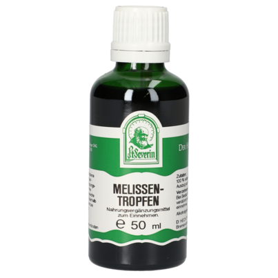 Sie sehen eine Packung MELISSEN TROPFEN 50 ML, Produktbild: 01 MELISSEN TROPFEN 50 ML, A-Nr.: 4272422 - 01