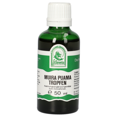 Sie sehen eine Packung MUIRA PUAMA TROPFEN 50 ML, Produktbild: 01 MUIRA PUAMA TROPFEN 50 ML, A-Nr.: 4517450 - 01