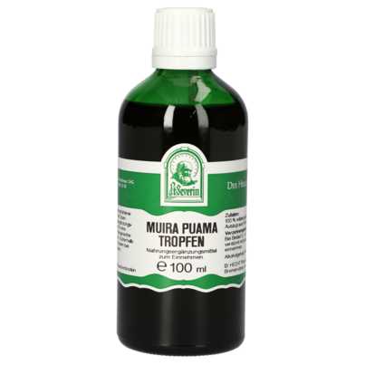 Sie sehen eine Packung MUIRA PUAMA TROPFEN 100 ML, Produktbild: 01 MUIRA PUAMA TROPFEN 100 ML, A-Nr.: 4517467 - 01