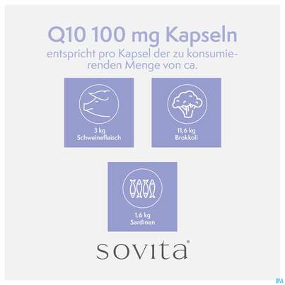 Q-10 Kapseln 100mg Sovita 60st, A-Nr.: 3863351 - 10