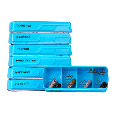 APOfit Wochendispenser 7 Dosierer Planer blau, A-Nr.: 5965096 - 02