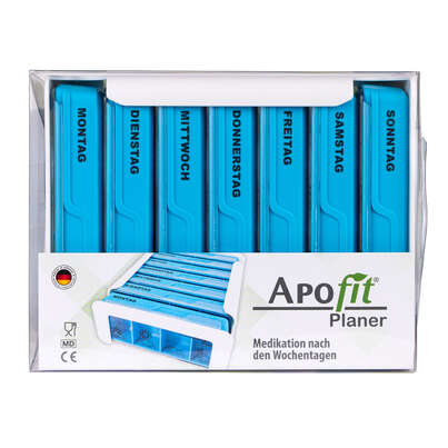 APOfit Wochendispenser 7 Dosierer Planer blau, A-Nr.: 5965096 - 04