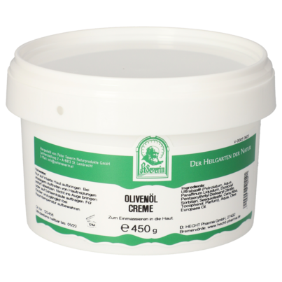 Sie sehen eine Packung OLIVENÖL CREME ST. SEVERIN 450 G, Produktbild: 01 OLIVENÖL CREME ST. SEVERIN 450 G, A-Nr.: 5748594 - 01