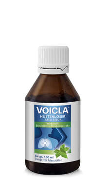 Sie sehen eine Packung VOICLA® Hustenlöser Efeu Sirup, Produktbild: 03 VOICLA® Hustenlöser Efeu Sirup, A-Nr.: 6068921 - 03
