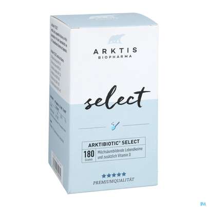 Sie sehen eine Packung Arktis Arktibiotic Pulver Select 180g, Produktbild: 01 Arktis Arktibiotic Pulver Select 180g, A-Nr.: 4750287 - 01