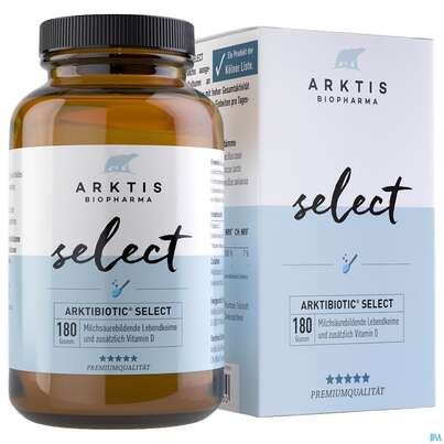 Sie sehen eine Packung Arktis Arktibiotic Pulver Select 180g, Produktbild: 07 Arktis Arktibiotic Pulver Select 180g, A-Nr.: 4750287 - 07