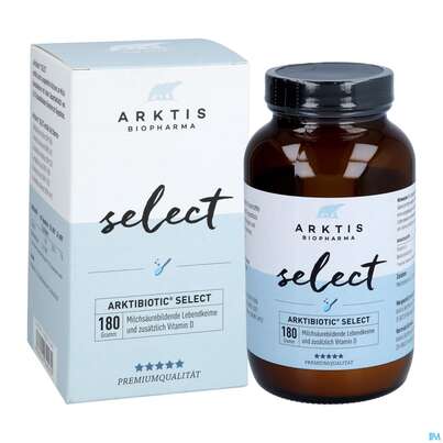 Sie sehen eine Packung Arktis Arktibiotic Pulver Select 180g, Produktbild: 05 Arktis Arktibiotic Pulver Select 180g, A-Nr.: 4750287 - 05