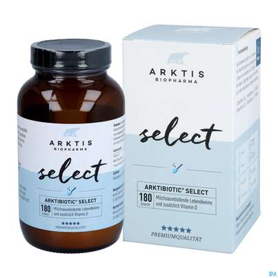 Sie sehen eine Packung Arktis Arktibiotic Pulver Select 180g, Produktbild: 04 Arktis Arktibiotic Pulver Select 180g, A-Nr.: 4750287 - 04