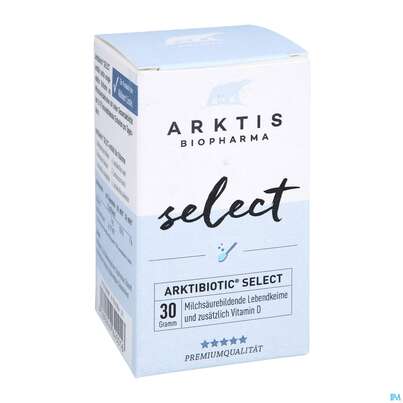 Sie sehen eine Packung Arktis Arktibiotic Pulver Select 30g, Produktbild: 02 Arktis Arktibiotic Pulver Select 30g, A-Nr.: 4750264 - 02