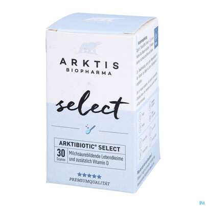 Sie sehen eine Packung Arktis Arktibiotic Pulver Select 30g, Produktbild: 03 Arktis Arktibiotic Pulver Select 30g, A-Nr.: 4750264 - 03