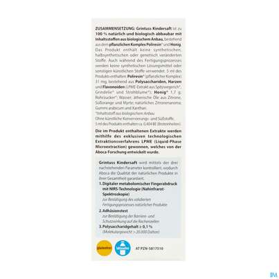 Hustensaft Aboca Grintuss Kinder Ab 1jahr 180g, A-Nr.: 5817510 - 07