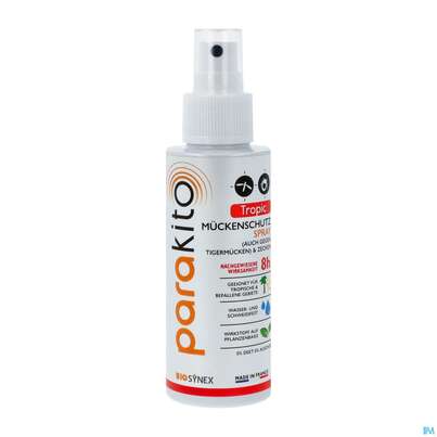 Sie sehen eine Packung Insektenschutz Para Kito Spray Tropical 75ml, Produktbild: 02 Insektenschutz Para Kito Spray Tropical 75ml, A-Nr.: 4801027 - 02