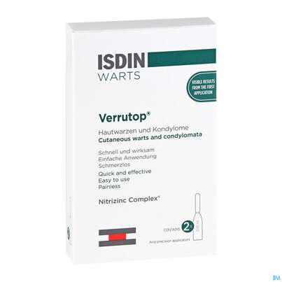 Isdin Verrutop Ampullen Warts 2u 100 Microl 2st, A-Nr.: 5160984 - 03