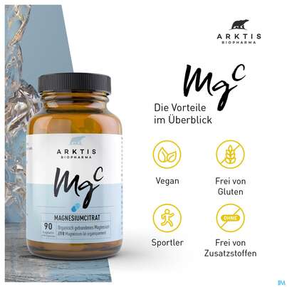 Magnesium Citrat Kapseln Arktis 90st, A-Nr.: 4750726 - 05