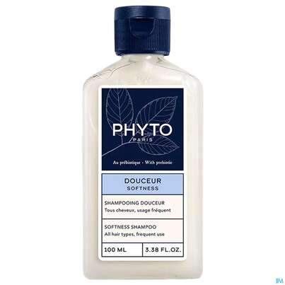 Sie sehen eine Packung Shampoon Phyto Softness Mini 100ml, Produktbild: 02 Shampoon Phyto Softness Mini 100ml, A-Nr.: 5889892 - 02